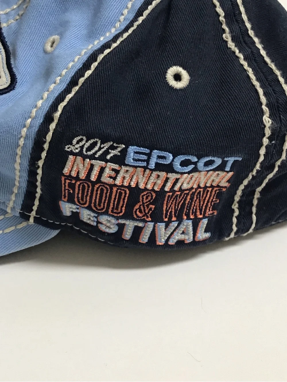 Disney Parks Exclusive Epcot Food & Wine Festival 2017 Baseball Hat Cap Cotton